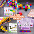 STEM Cubes, 100+ Math Manipulatives for Kids Ages 4-8, 4-in-1 Educational Games for Learning Through Play