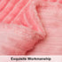 NTBAY Plush Flannel Oversized Baby Blanket, 50X60 Inches Soft Warm Toddler Blanket, Pink