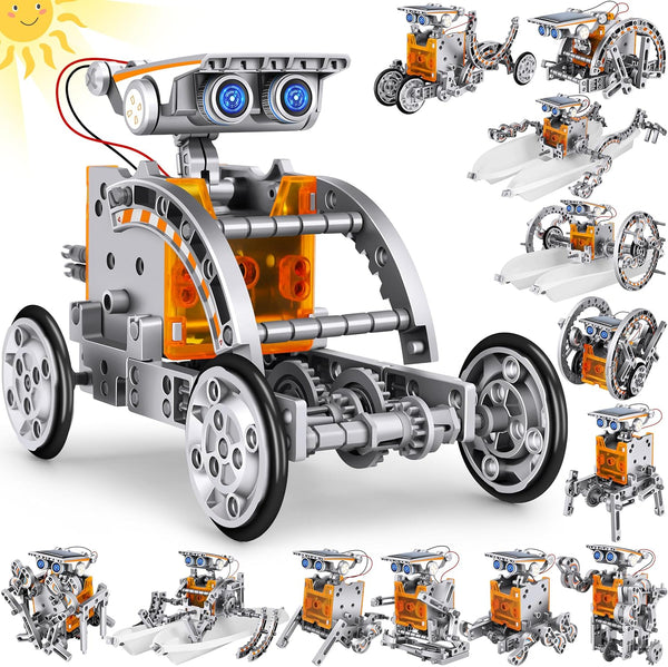 STEM 13-in-1 Education Solar Power Robots Toys for Boys Age 8+, Educational