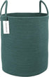 XUANGUO Cotton Rope Laundry Basket Hamper for Clothes Woven Storage Basket for