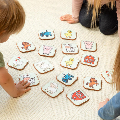 1+ Felt Farm Matching Game for Toddlers Farm Animal Memory Game & Flash Cards Soft and Safe for Ages Montessori