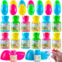 JOYIN 24 Pcs Prefilled Easter Eggs Bubble Wands for Kids Party Favors,