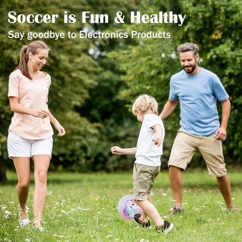 Soccer Ball Size 3 - Kids Soccer Ball for Girls & Boys with Pump, Indoor Outdoor Sport Gift for Toddlers