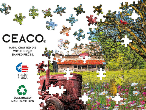 Ceaco - Simple Life - 750 Piece Jigsaw Puzzle - American Tractor