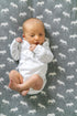 Trendy Knit Crib Sheet/Toddler Sheet in Scout by Copper Pearl