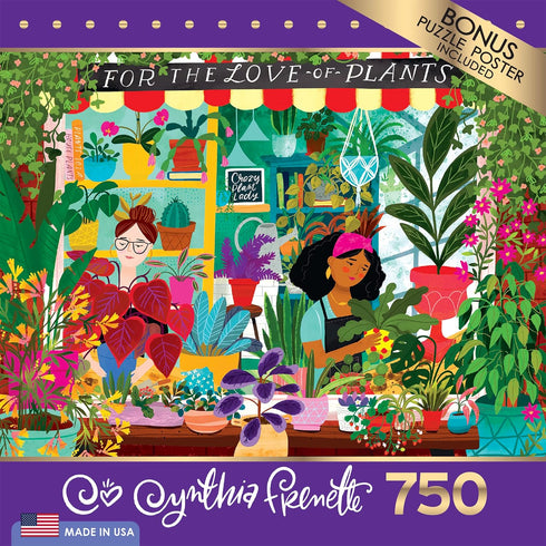 RoseArt - Cynthia Frenette for The Love of Plants - 750 Piece Jigsaw Puzzle for Adults