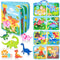 JoyCat Dinosaur Toddler Busy Book, Busy Board for 2 3 4 5