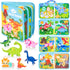 JoyCat Dinosaur Toddler Busy Book, Busy Board for 2 3 4 5