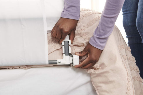 Regalo Hideaway Bed Rail Guard - 54-Inch Extra Long with Reinforced Anchor Safety