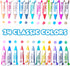 24 Pack Tub Works Smooth Bath Crayons Bath Toy, | Nontoxic, Washable Bath Crayons for Toddlers & Kids | Unique Formula