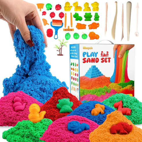 Sleepah Play Sand Sensory Sand Set for Boys & Girls Age 3