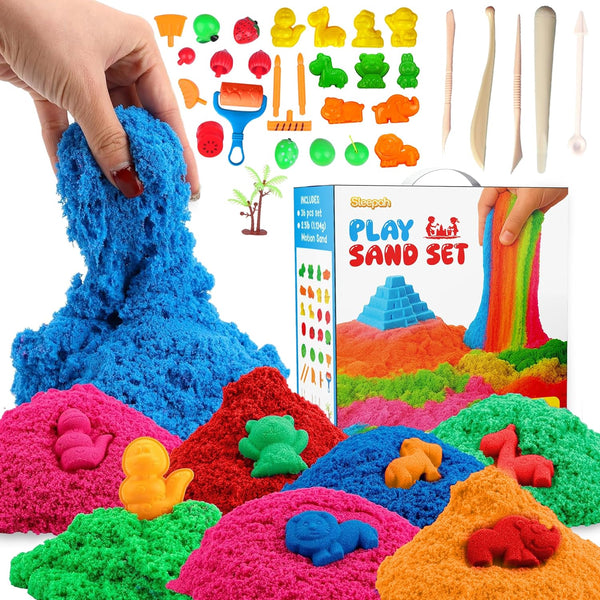 Sleepah Play Sand Sensory Sand Set for Boys & Girls Age 3