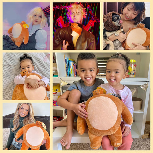 TINY HEADED KINGDOM 15 inch Pip Bear for Girls and Boys, Adorable Big Plushies