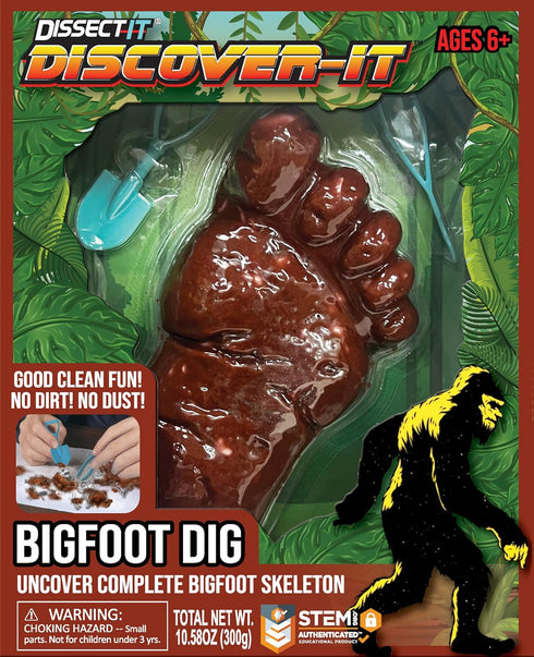 Dissect-It Discover-It Bigfoot Dig Kids Science Kit, Gel Dissection Kit for Kids