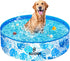 SLOOSH Foldable Dog Kiddie Pool - Portable Hard Plastic Kids Baby Doggie