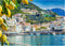 MyPuzzle Panoramic View of Beautiful Amalfi On Hills Leading Down to The