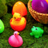 6 JOYIN Pcs Prefilled Easter Eggs with Floating Animal Light-up Bath Toys, Luminous Bathtub Toys for Kids Easter Eggs