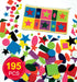 Baker Ross EK310 Self Adhesive Felt Shapes - Pack of 195, Ideal for Children to Decorate Crafts, Assorted