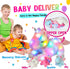 Mommy 3 Tummy Playset 19'' Hopearl LED Plush Unicorn Lighting Up Stuffed Unicorn with Baby Unicorns in her Stuffed