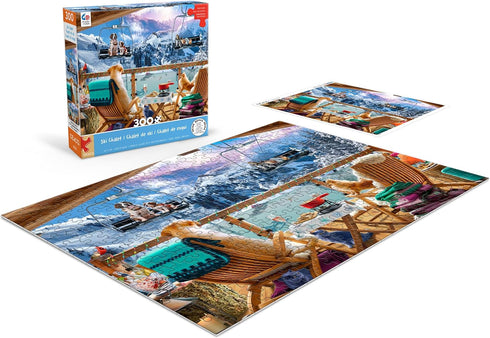 Ceaco Ski Chalet - 300 Piece Jigsaw Puzzle for Winter Fun