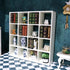 1/12 16 Miniature Furniture Storage Rack Dollhouse Furniture Grid Shelf Bookshelf Display Shelf Wall Rack Stand Mini