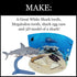 WILD ENVIRONMENTAL SCIENCE Extreme Sharks of the World Craft Kit - Study Models and Dioramas for Ages 6+
