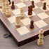 15'' Set Package, Set AMEROUS Magnetic Wooden Chess for Adults Kids - with Folding Board, Gift Pieces Storage Slots
