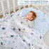 47X47In Set 4 Pack Softan Muslin Swaddle Blankets for Baby Girl & Boy, Receiving Blankets for Newborn, Swaddle Blanket