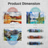 MISITU Mini Puzzles for Adults, 150 Pieces Small Jigsaw Puzzles, Challenging Travel Games, Pack of 3 Forest Lake Puzzles