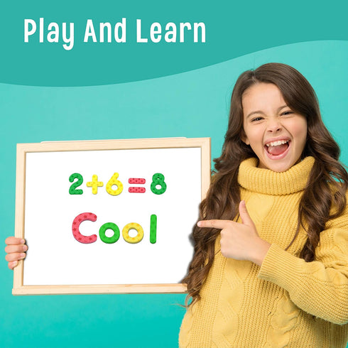 123 Magnetic Foam Letters and Numbers, Alphabet Magnet Educational Toy for Preschoolers