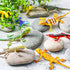 Sumind 18 Piece Colorful Plastic Lizard Toys Fake Reptile Model for Teens Adults Educational Halloween Party