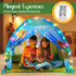 W&O Dino Paradise Super Dome - Dinosaur Tent with Roar Button and LED Lights for Kids Aged 3-12, Indoor & Outdoor Fun