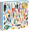 500 Piece Jigsaw Puzzle for Adults and Families - Galison Feathers Bird Feather Foil Puzzle