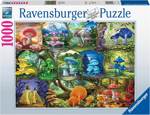 1000 17312 Ravensburger Beautiful Mushrooms Piece Jigsaw Puzzle for Adults - - Every Piece is Unique, Softclick