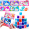 JOYIN 30 PCS Valentine Day Gift Cards with Fantasy Slime Stress Relief