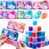 JOYIN 30 PCS Valentine Day Gift Cards with Fantasy Slime Stress Relief