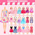 46 Pcs Doll Clothes and Accessories Kit, Including 2 Princess Gowns, 4 Fashion Dresses, and More