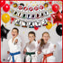 Karate Birthday Party Supplies, Martial Arts Decorations, Happy Birthday Banner, Black Belt Party Decorations