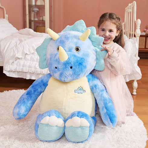 Toy,30" IKASA Giant Triceratops Stuffed Animal Plush Large Dinosaur Big Jumbo Soft Toys, Huge Size Cute Fluffy Plushy