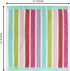 ORIGINAL KIDS Set 12 100% 450 12 12 Wash Cloth - of Stripe Washcloths - Cotton Yarn-Dyed Terry - GSM Quick Dry Soft