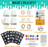 2-Pack 612 Make Your Own Wind Chime Craft Kit, Large Bells, Stencils & Beads | DIY Arts and Crafts for Kids Ages |