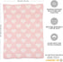 Cozy 40x30 Living Textiles Pink Hearts Chenille Soft Baby Blanket Reversible Premium Fabric for Best Comfort