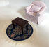 Set 4 5 Inch of Round Dollhouse Rugs Miniature Carpet Accessories for Doll Houses, Diameter Floor Dcor, Oriental Style