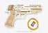Wolf-01 3D Set UGEARS Handgun Wooden Puzzles for Adults - Wooden Model Kits for Adults Rubber Space Band Handguns