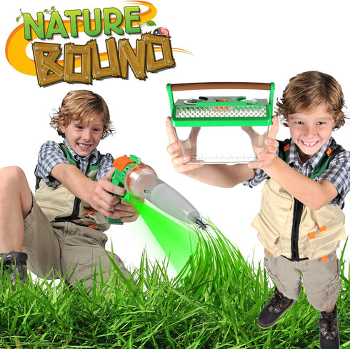 Nature Bound Bug Catcher Vacuum with Light Up Critter Habitat Case, Eco-Friendly Outdoor Toys for Kids, Includes Vacuum