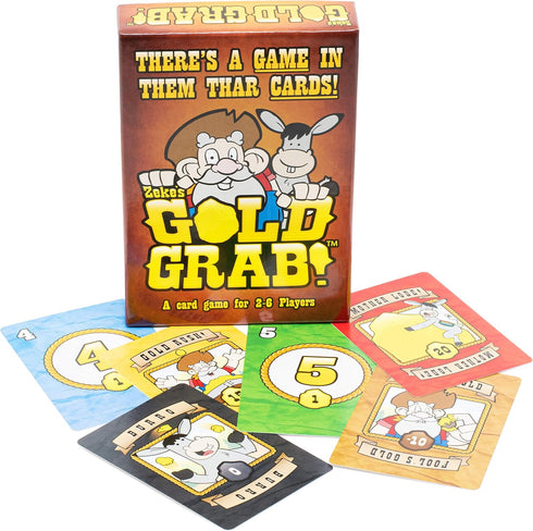 Zeke's Gold Grab! - Award-Winning Family Fun Card Game for Kids, Teens, and Adults, Perfect for Family Game Night