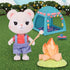 Complete 10-Piece Smores & More Camping Trip Set with Miniature Doll Figure, Ages 3+
