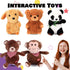 Hopearl Talking Unicorn, Nodding Electric Interactive Toy, Repeats What You Say, Plush Buddy for Toddlers, 7.5''