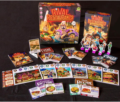 Gap Closer Games | Rival Restaurants: Back for Seconds Expansion | Strategy Board Game for 2 to 6 Players