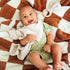 Mikito Organic Cotton Baby Muslin Lovey Bunny, Oeko-TEX & GOTS Certified, Security Blanket, Perfect Loveys for Babies